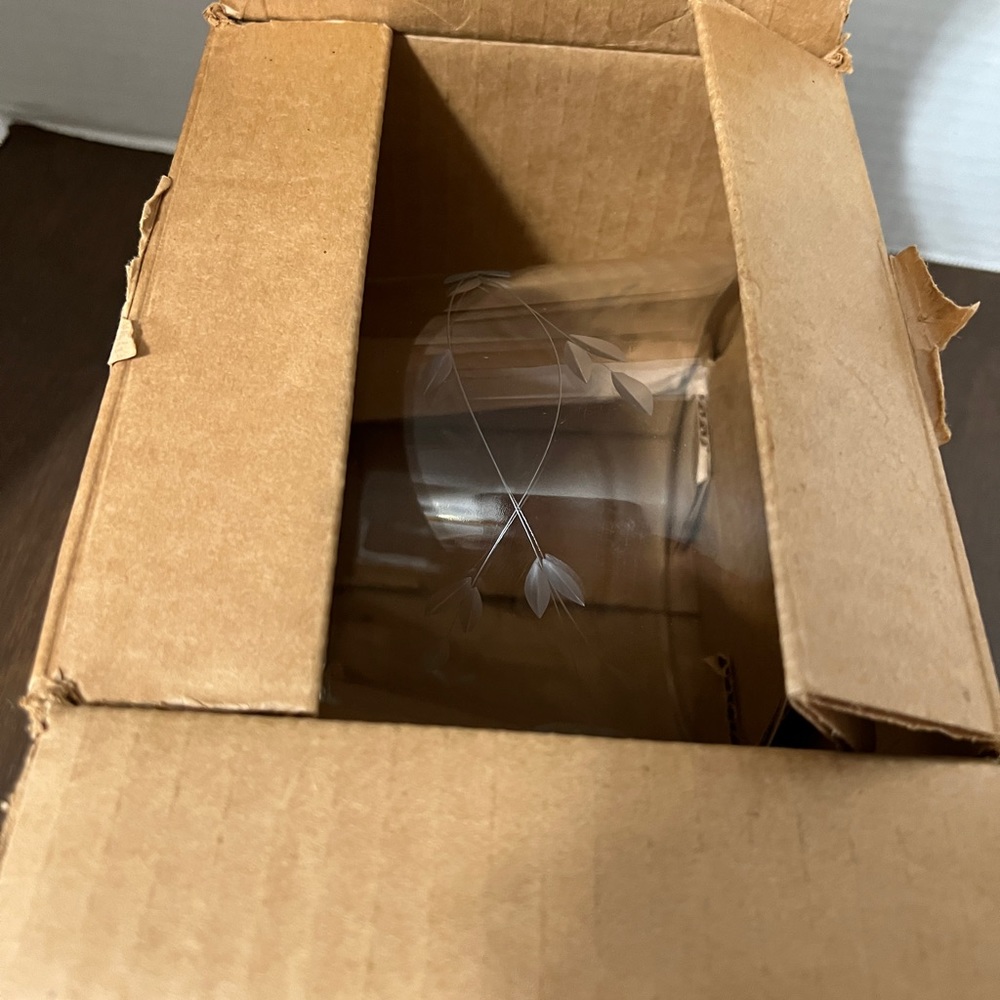 Princess house heritage floral small ice bucket with box Roughly 5" Tall Smooth - Picture 9 of 11